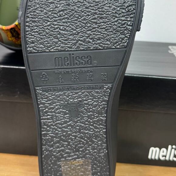 New Melissa Ground III AD Slip-On Sneaker in Brown/Green PVC Women's Size 6 - Picture 9 of 10